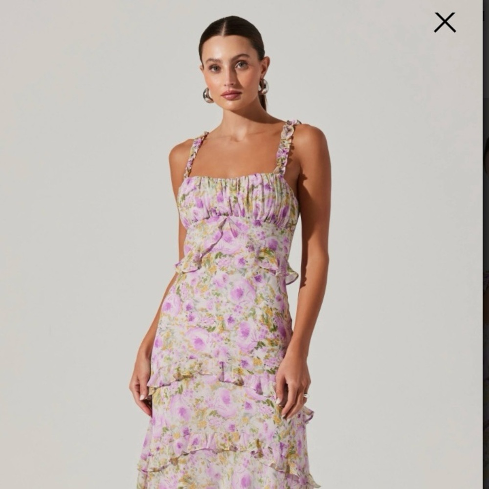 Astr the label - Olina Floral Ruffle Maxi Dress